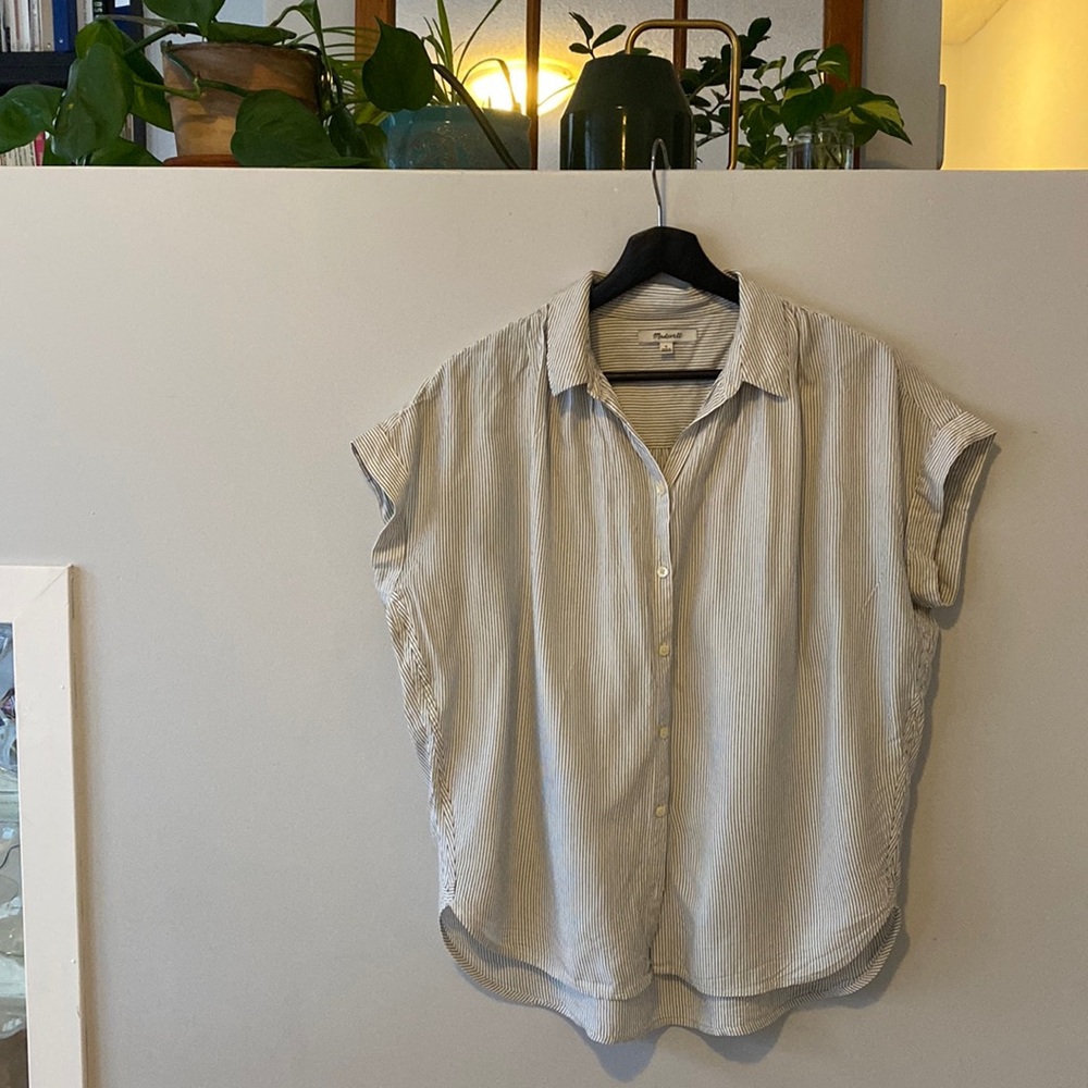 Madewell oversized striped blouse | Women’s S